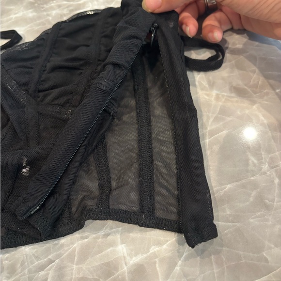 Tiger Mist Elegant Black Mesh Bralette - Picture 5 of 7